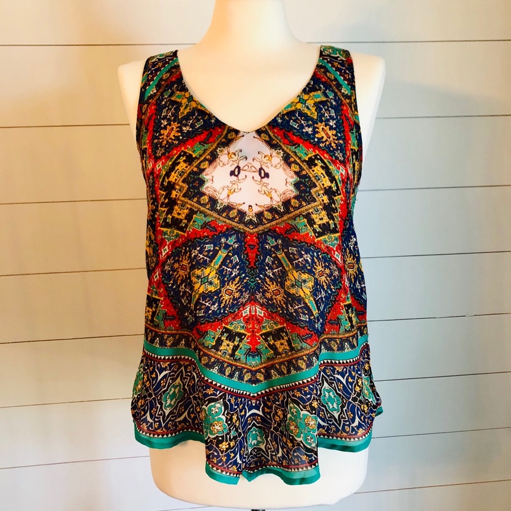 SOULMATES Boho style tank top woman’s size Small